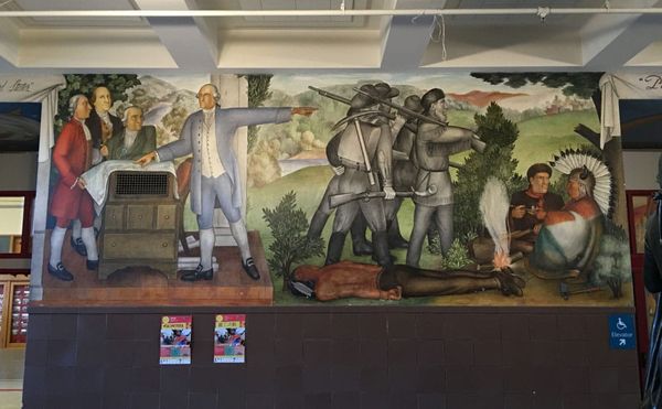 Fight Over Divisive Mural Escalates as George Washington High School Alumni File Lawsuit
