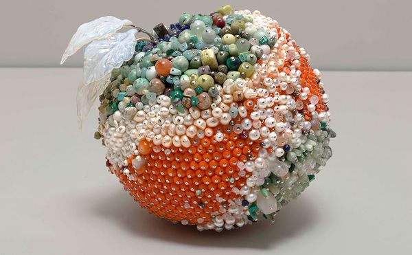Thousands of Gemstones and Beads Went Into These Moldy Fruit Sculptures