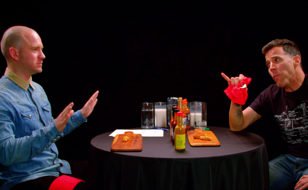 Reinventing the Celebrity Interview by Serving Spicy Chicken Wings