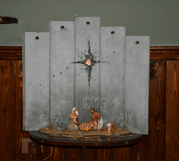 Banksy Unveils a Political Interpretation of the Nativity Scene in Bethlehem