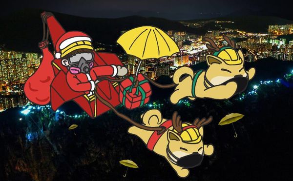 Political Christmas Cards From Hong Kong's Protestors and Their Supporters