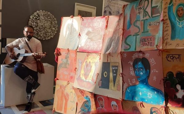 Delhi Police Crack Down on a Public Work at India Art Fair 2020