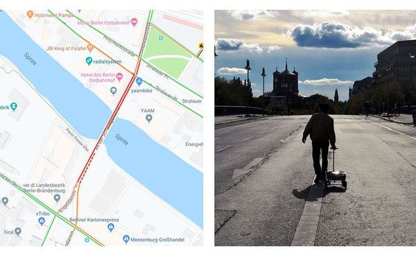 Berlin Artist Walks the Streets With 99 Smartphones, Prompting Google Maps Traffic Jams