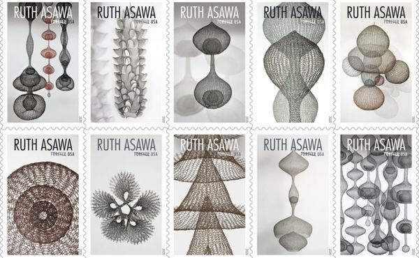 Ruth Asawa Artworks Grace New US Postage Stamps
