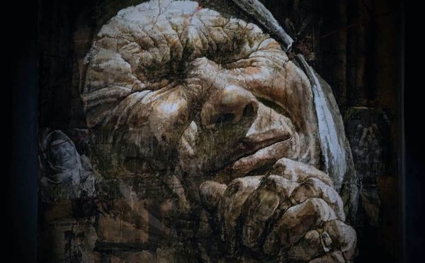 Monumental Paintings Are Hung in the Site of the 1995 Srebrenica Genocide