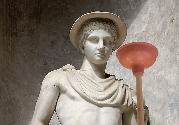 Ancient Bust of Greek God Discovered in an Athens Sewer