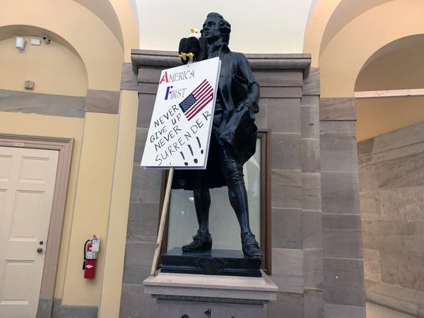 Trump’s Hypocritical Silence on the Defacement of Monuments During Capitol Attack