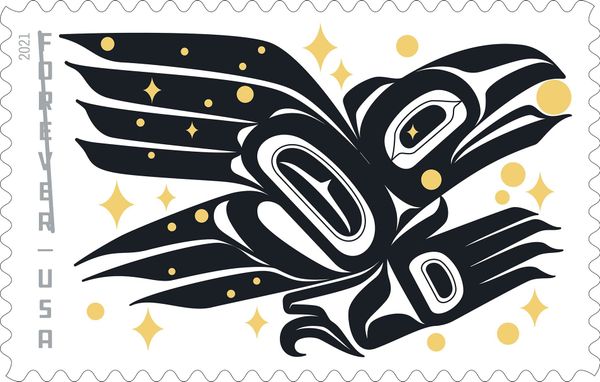 First US Stamp by Alaska Native Person Spotlights Tlingit Lore