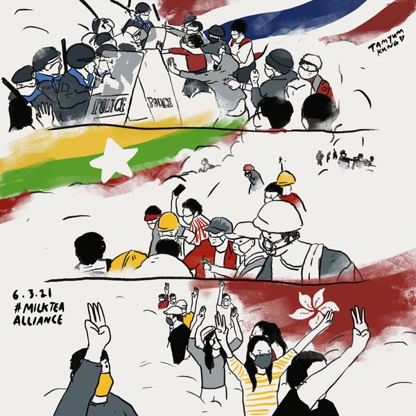 In Myanmar, Protests Harness Creativity and Humor