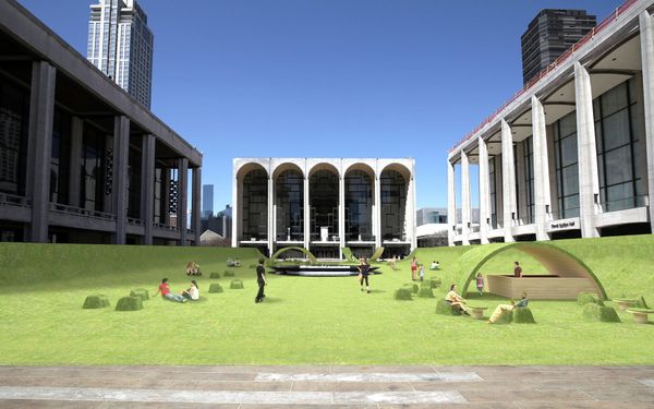 Lincoln Center’s Plaza Will Be Transformed Into a Giant Green Lawn This Summer