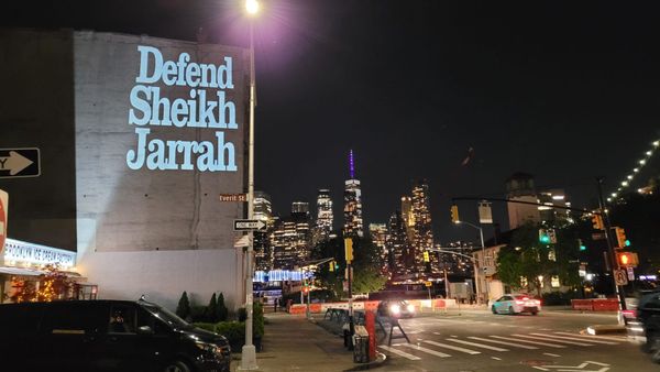 NYC Artists Project Messages of Solidarity With Palestine