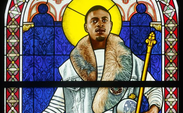 Stained Glass Portrait by Kehinde Wiley Lights Up a UK Cathedral