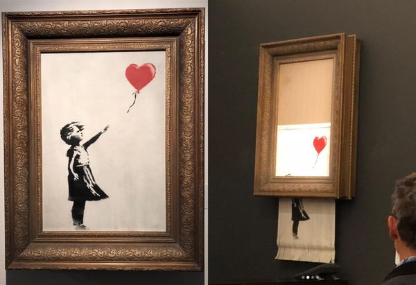 Remember That Banksy That Self-Destructed? It's Going Up for Auction