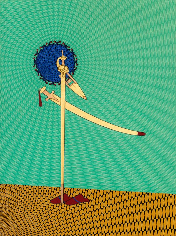 Aisha Khalid Examines Women's Roles and Spirituality Through Textiles and Geometry