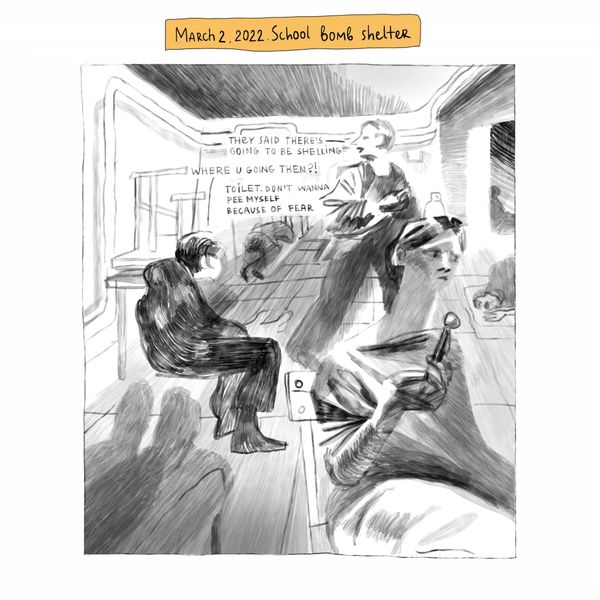 "We Are Safe, the Bomb Shelter Is Fine," Ukrainian Cartoonists Draw Under Siege