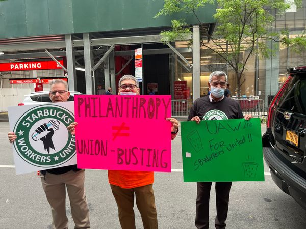 Pro-Union Protesters Picket MoMA Gala Honoring Starbucks Chairwoman