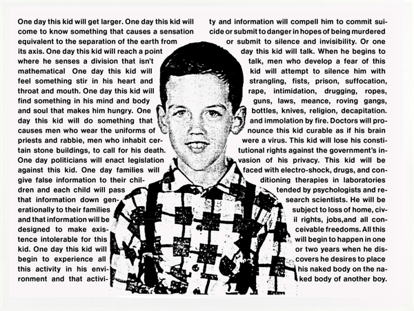 "One Day This Kid" Project Commemorates the 30th Anniversary of David Wojnarowicz's Death