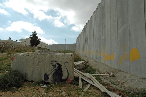 How Did a Banksy West Bank Mural End Up at an Israeli Gallery?