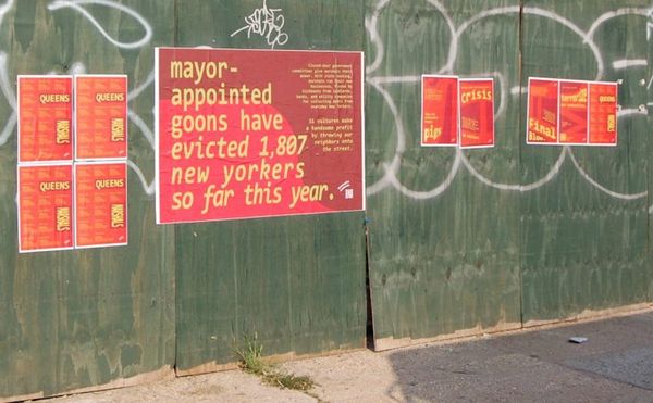 Guerrilla Tenant Group Papers NYC in Anti-Eviction Posters