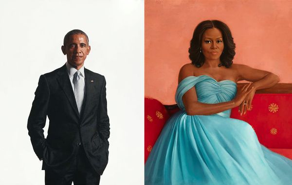 Four Years Late, New Official Obama Portraits Are Unveiled