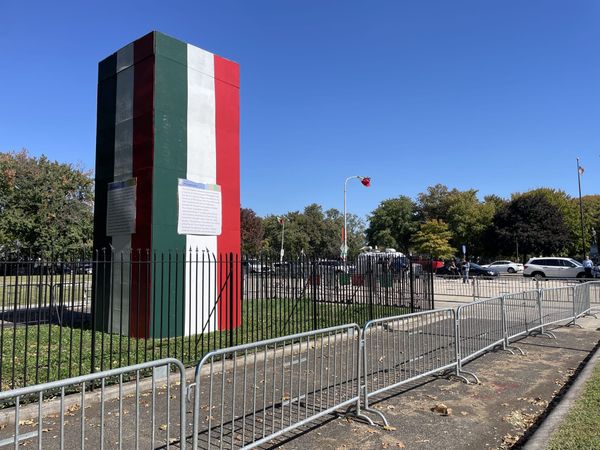 Philadelphia Gives Boarded-Up Columbus Statue Italian Flag Paint Job
