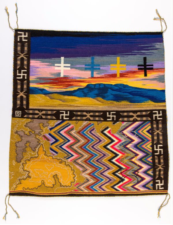 Tyrrell Tapaha’s Fresh Approach to Pictorial Navajo Textiles