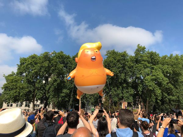 Trump Baby Blimp Flies Again