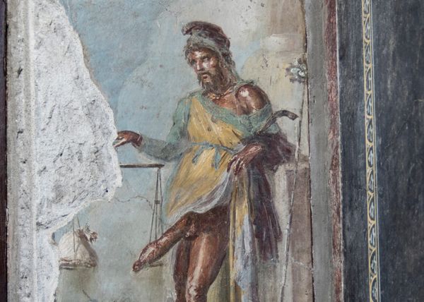 Fresco of Well-Endowed God Unveiled in Pompeii