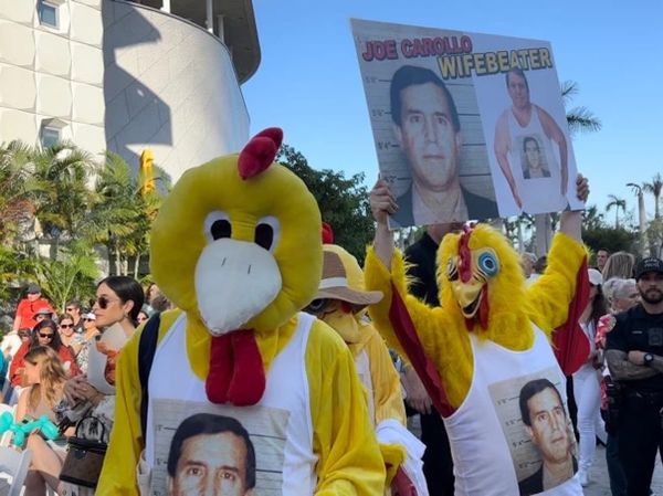Chicken Activists Crash Miami Art Event to Protest “Corrupt” Politician