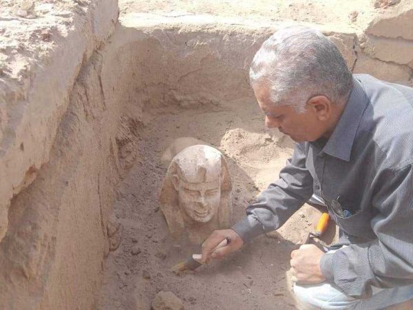 Mini Roman-Era Sphinx Discovered Near Egyptian Temple
