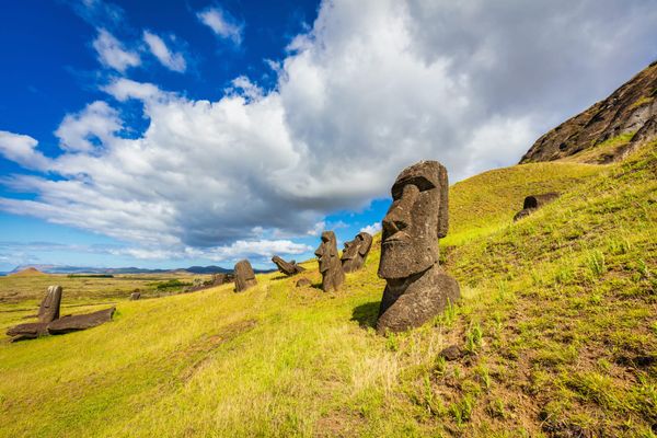 How Did a Moai Statue End Up in a Lagoon?