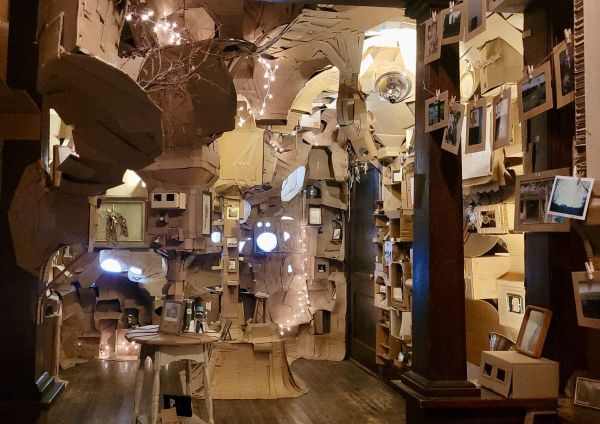 An Artist's Cardboard Shrine of Moments