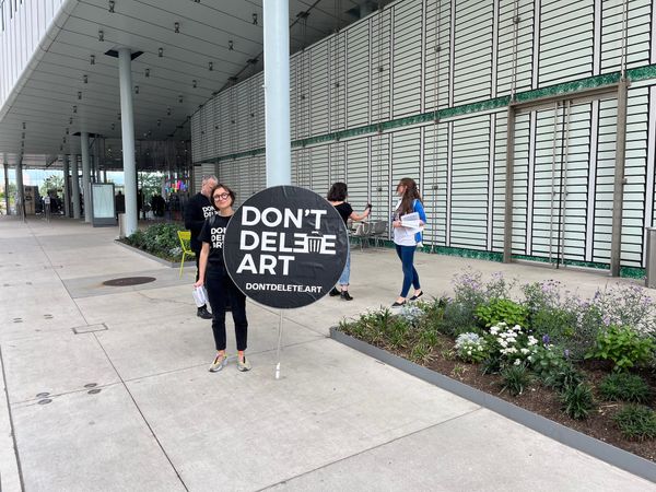 In NYC Protest, Activists Tell Meta to Stop Deleting Art