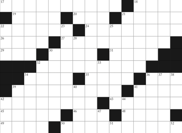 Hyperallergic Art Crossword:  September  2023