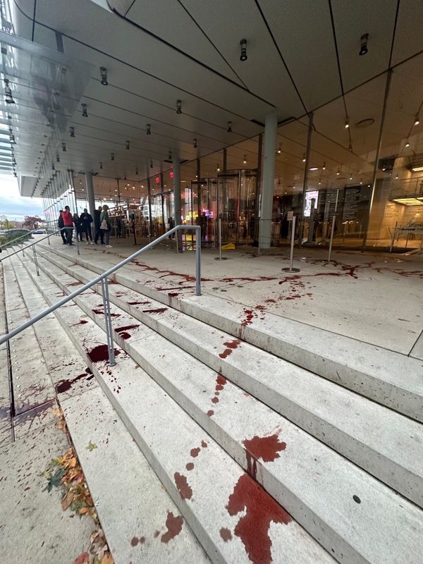 Whitney Museum Entrance Doused With Fake Blood