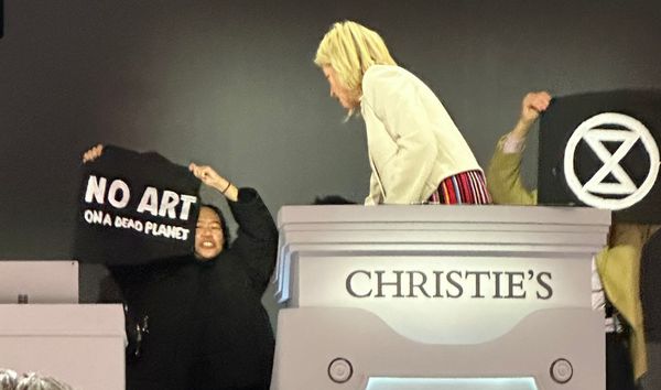 Climate Activists Crash Christie’s Auction in New York
