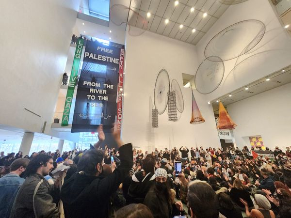 MoMA Shutters as 500+ Protesters Infiltrate Atrium in Support of Palestine