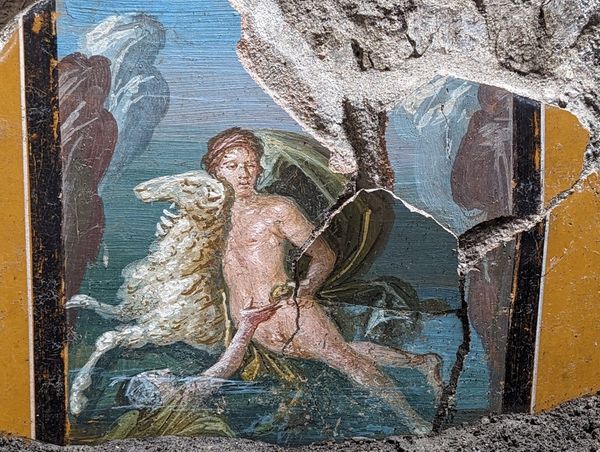 Stunningly Colored 2,000-Year-Old Fresco Uncovered in Pompeii