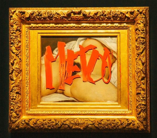 Courbet’s Famous Painting of a Vulva Tagged With “MeToo”