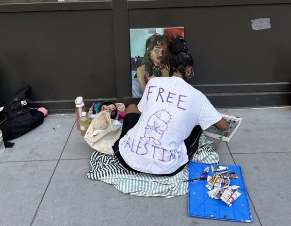 Students Stage Sit-In for Gaza at NYC’s School of Visual Arts