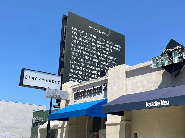 Artist Says LA Billboard Reproduces His Text Without Permission