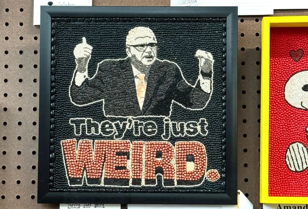 Wall-to-Wall Walz at the Minnesota State Fair Seed Art Show