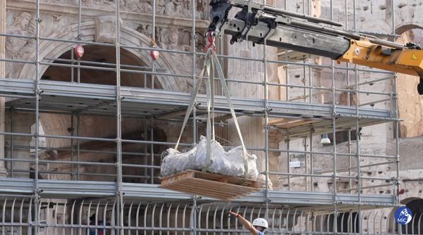 Rome’s Arch of Constantine Damaged in Lightning Strike