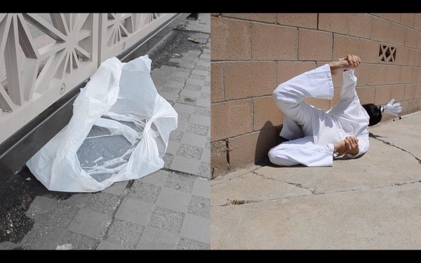 The Viral Performance Artist Who Takes the Form of Trash