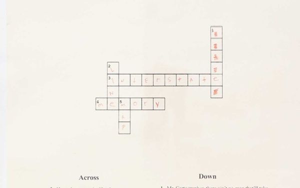 The Crossword Grid’s Geometry of Memory