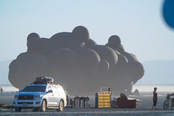 Dust Storm Blows Away Ukrainian Artwork at Burning Man