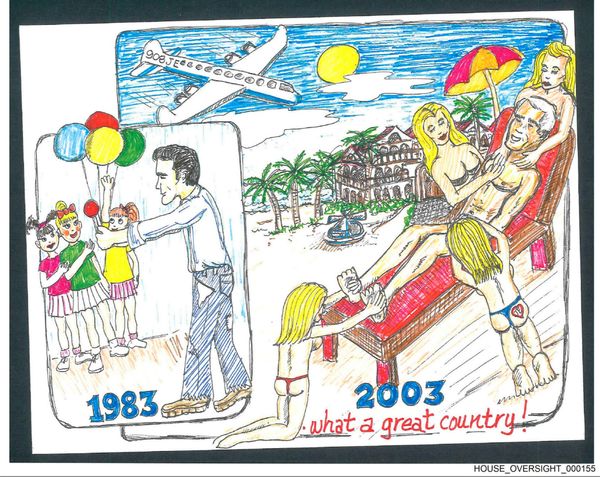 Newly Released Epstein Birthday Drawings Paint a Disturbing Picture