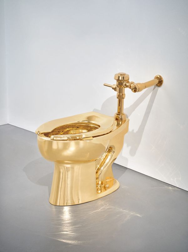 Maurizio Cattelan’s Gold Toilet Can Soon Be Yours