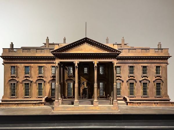 Artist Displays 2,000-Pound White House Made of Bullets