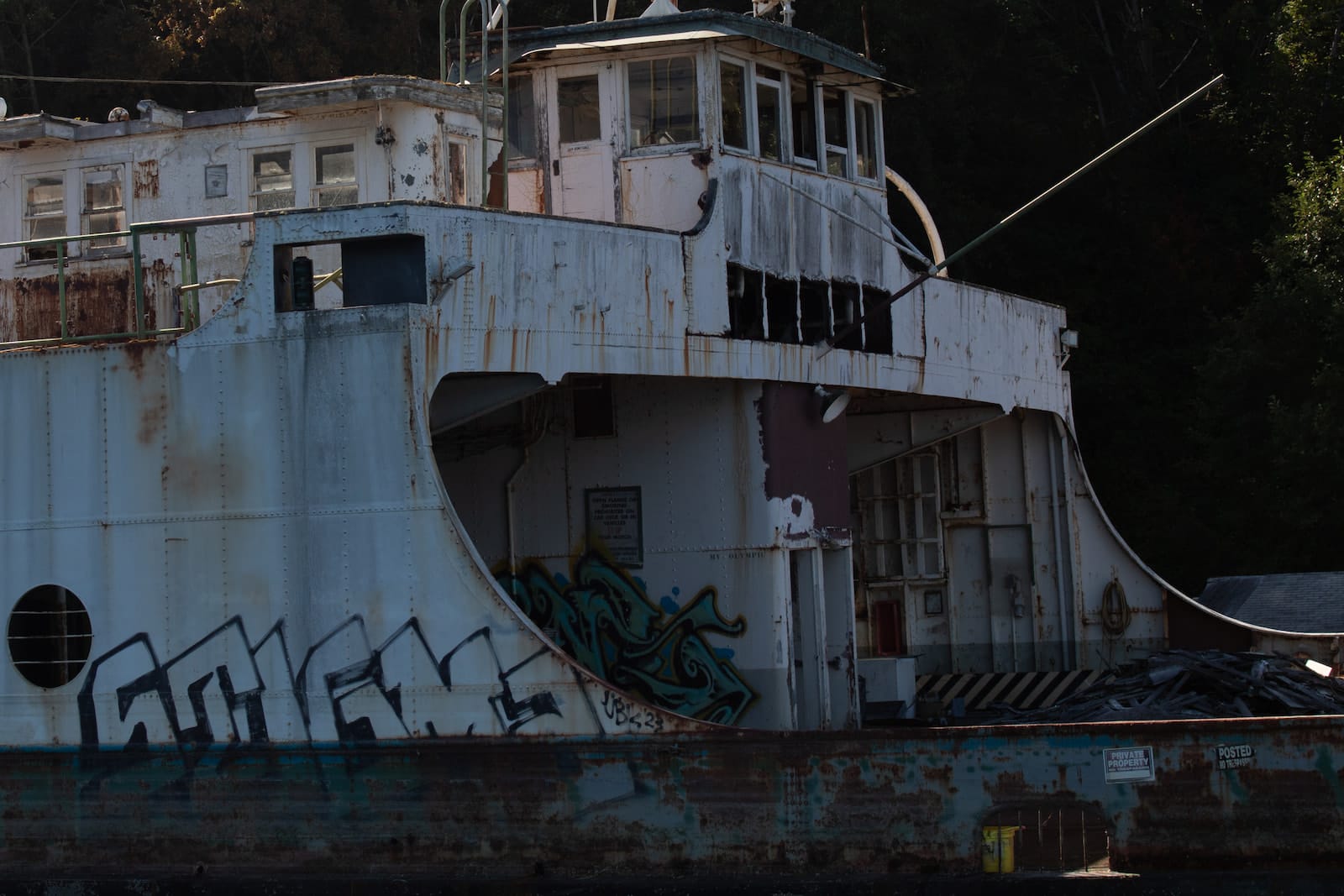 Graffiti on boat